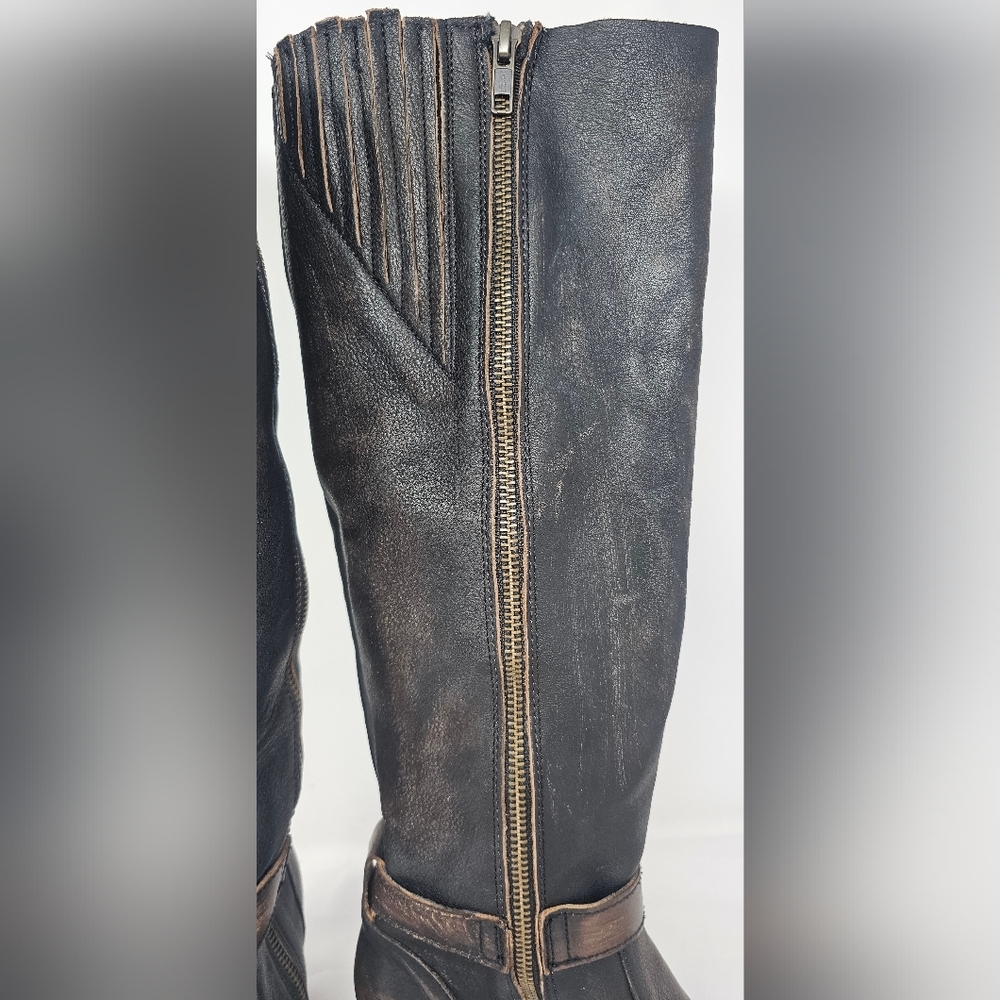 Freebird Women's Holland Distressed Brown Western Round Toe Tall Boots Size 8 - Picture 5 of 16